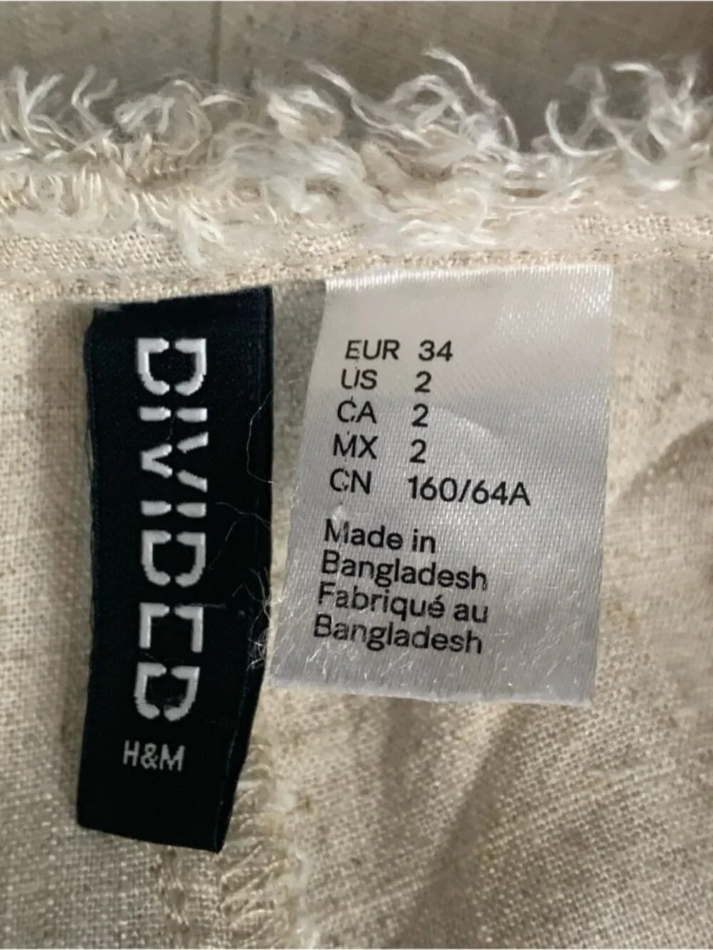 H&M Divided Linen Pants